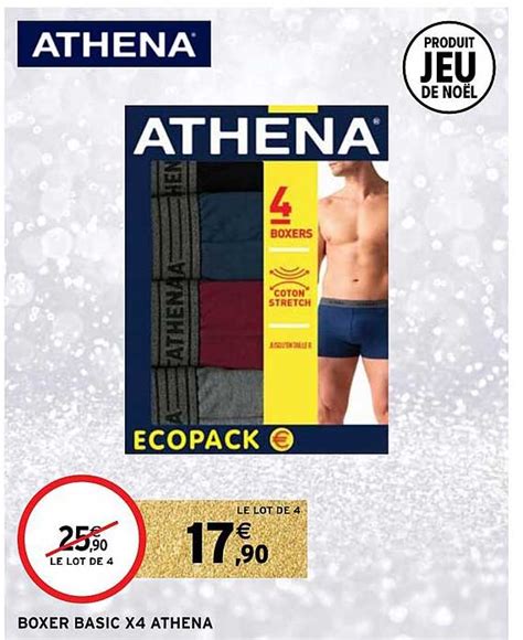 Promo Boxer Basic X Athena Chez Intermarch Hyper Icatalogue Fr