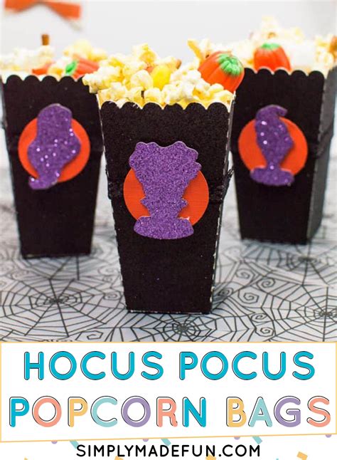 Diy Hocus Pocus Halloween Popcorn Bags