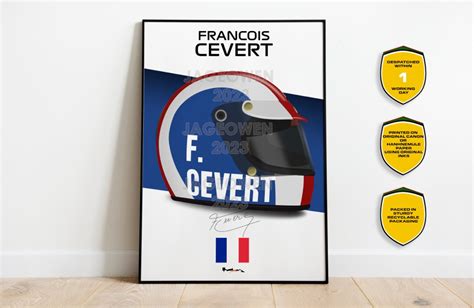 Francois Cevert 1971 F1 Helmet Print - Etsy