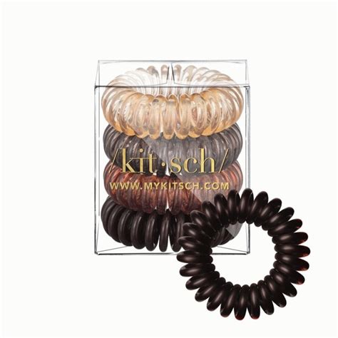 Kitsch Lot De Lastiques Cheveux En Spirale Brune Achetez En