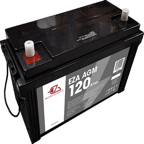 Batterie Auxiliaire Power Line AGM 120 AH EZA Camping Car