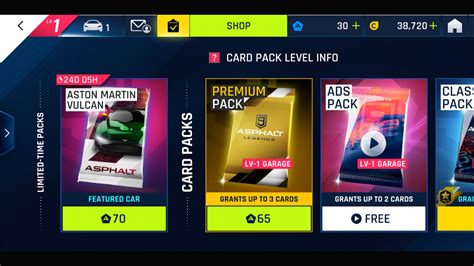 Shop Cards Asphalt 9 Legends Interface In Game