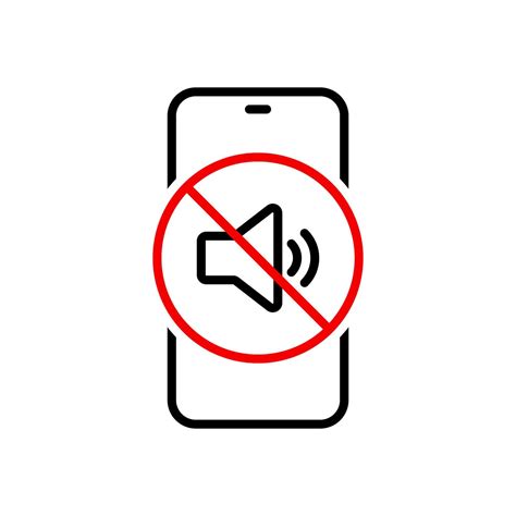 Smartphone mute sound icon. Phone audio off sign symbol 53242904 Vector