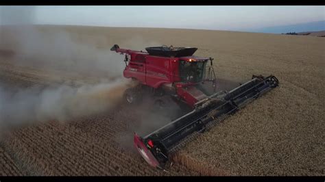 Jti Case Ih 9250 Hillside Tracked Combine Youtube