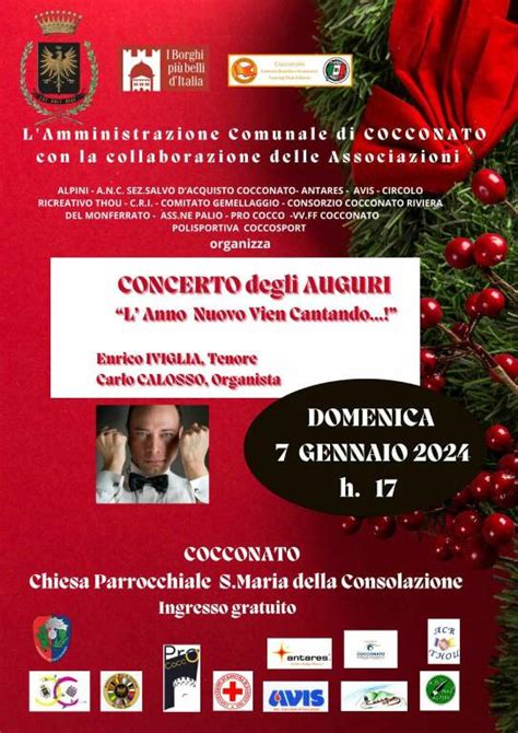 Concerto Degli Auguri A Cocconato Con Enrico Iviglia E Carlo Calosso