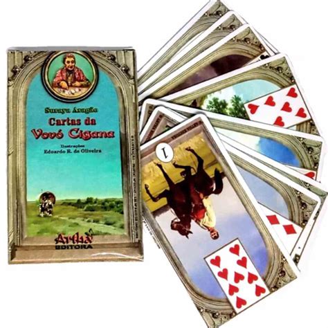 Baralho Tarot Cigano Vovo Cigana Plastificado Cartas C Nf Em