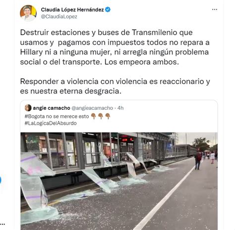 Claudia López Cuestionó Protestas Por Denuncia De Abuso Sexual En