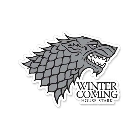 The Winter Is Coming House Stark Sticker