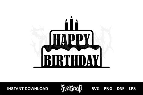 Happy Birthday Cake Svg Free Svggood