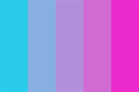 Sky blue to magenta Color Palette