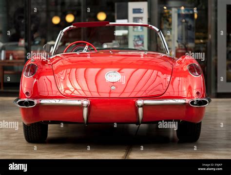 Rear View Of 1959 Chevrolet Corvette Stock Photo Alamy