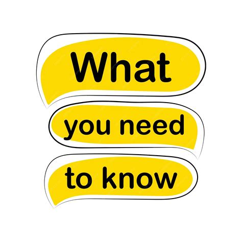 Premium Vector | What you need to know vector icon