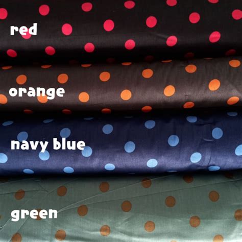 Jual Kain Katun Jepang Tokai Senko Motif Polkadot Warna Besar Shopee