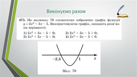 Презентація до уроку "Квадратна нерівність. Розв'язування квадратних ...