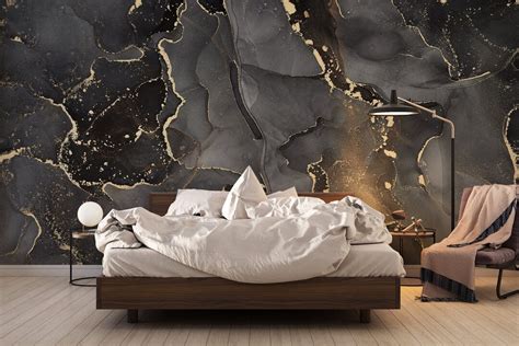 Dark Marble Wallpaper, Gray Marble Wallpaper, Abstract Wallpaper, Peel and Stick Wallpaper ...