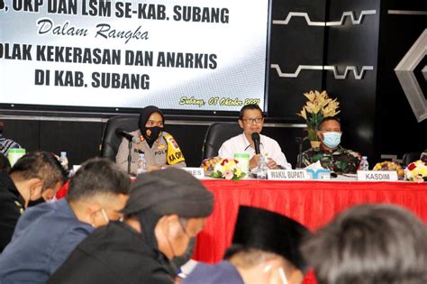 Tolak Kekerasan Ormas Okp Dan Lsm Di Subang Deklarasikan Damai