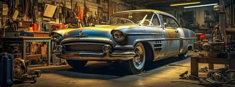 Vintage Car Garage Stock Photos, Images and Backgrounds for Free Download