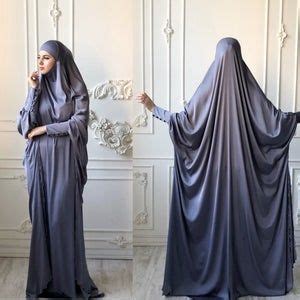 New Silk Jilbab Limited Additional Beige Silk Khimar Muslim Etsy