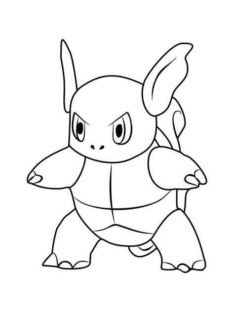 Wartortle Pokemon Coloring Pages