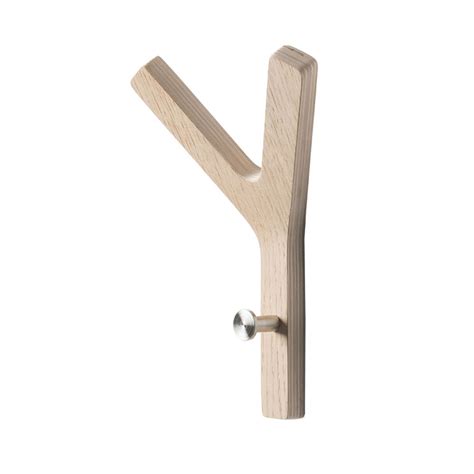 Holz Garderobenhaken Mini Y Hook Von Hoigaard Holzdesignpur