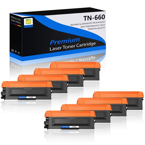 Used 8pk Tn660 High Yield Toner Cartridge For Brother Mfc L2705dw Mfc L2707dw Printer Ubbthreads