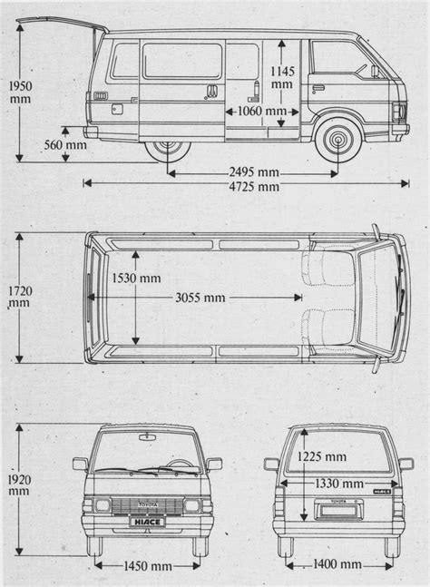 Hiace Old Body Blueprint