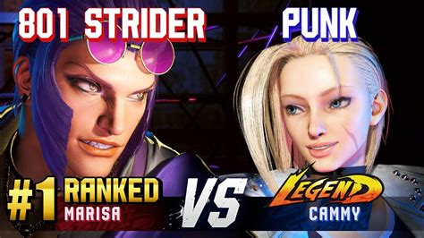 SF6 801 STRIDER 1 Ranked Marisa Vs PUNK Cammy High Level Gameplay