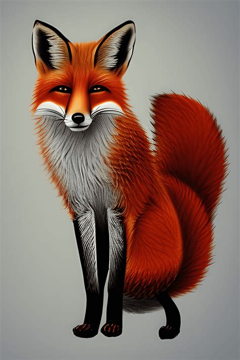 Cute Fox Illustration · Creative Fabrica