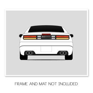 Nissan Zx Z Rear Inspired Poster Print Wall Art Decor