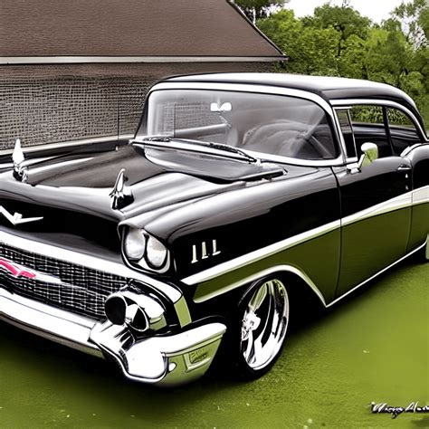 1957 Chevy Coupe Custom Graphic · Creative Fabrica