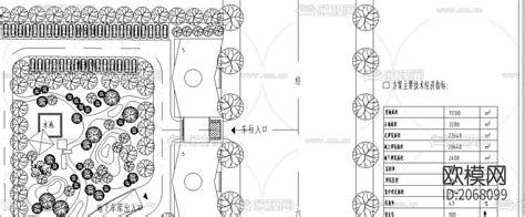 绿化规划cad平面图 免费3dmax模型库 欧模网