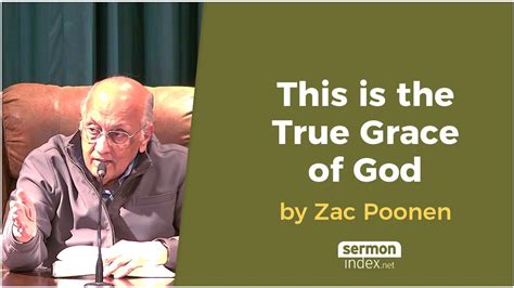 This Is The True Grace Of God By Zac Poonen Youtube