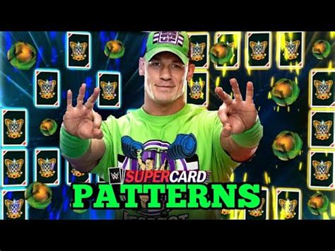 New Global And Personal Patterns Wwe Supercard Youtube