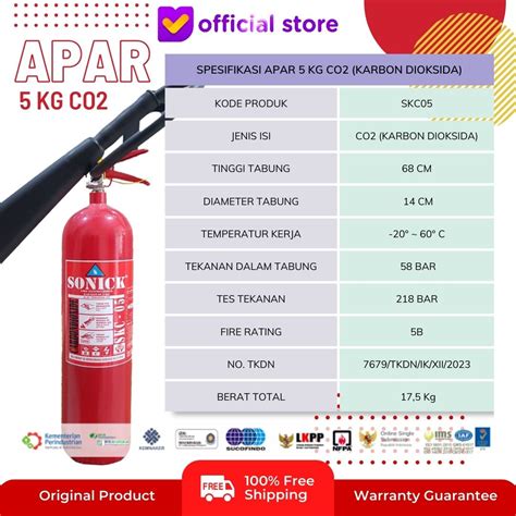 Jual Apar Kg Co Alat Pemadam Kebakaran Kelas Bc