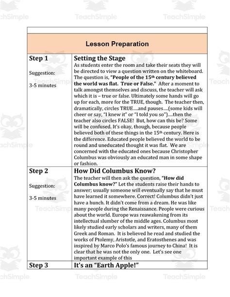 Age Of Exploration Lesson Plan By Teach Simple