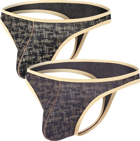 ZAIGGUT Men S Thong Underwear Sensual Pouch Panties Soft And Comfortable Bikini Briefs G String
