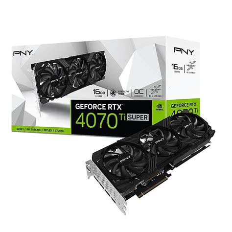 PNY GeForce RTX 4070 Ti SUPER VERTO Overclocked 16GB Graphics Card With