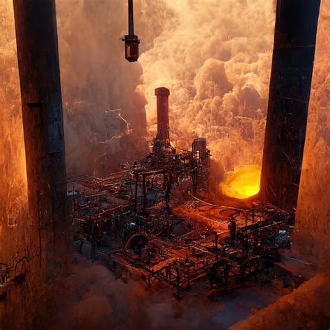 Premium Photo Magnificent Iron Making Blast Furnace Octane Render