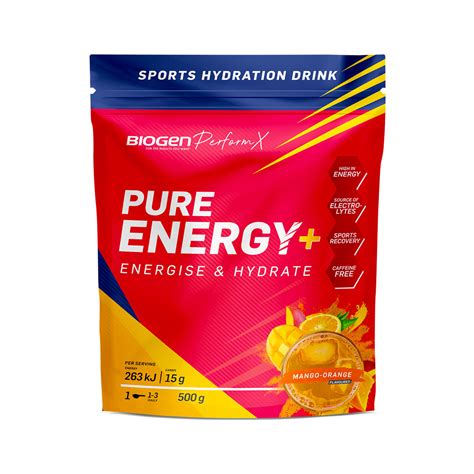 Pure Energy Sports Electrolyte Drink 500g Assorted Biogen