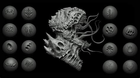 Zbrush and Blender Alien VDM Brush 3D model | CGTrader