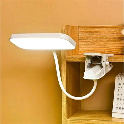 Настольная LED лампа светодиодная сенсорная на прищепке аккумуляторная ...