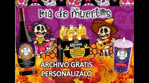 DIA DE LOS MUERTOS 2024 Como Hacer ETIQUETAS VELADORAS PERSONALIZADAS