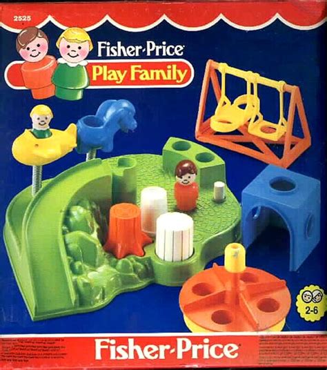 Fisher Price Little People Vintage Green Playground Slide Preschool