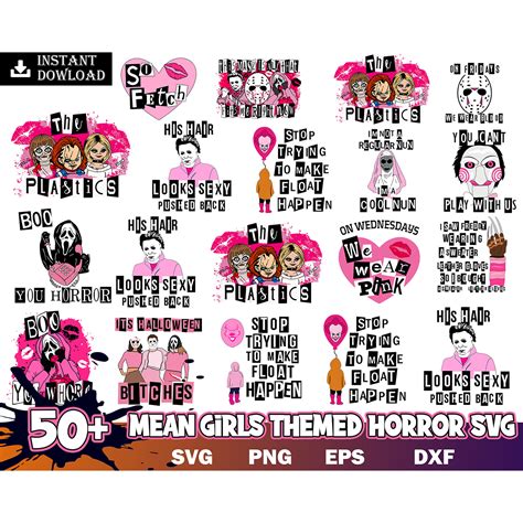 50 File Mean Girls Svg Mean Girls Bundle Svg Horror Svg Ep Inspire Uplift