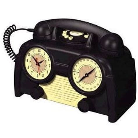 Us Basic Amfm Retro Clock Radio Phone