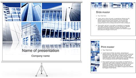 Modern Architecture PowerPoint Template & Backgrounds ID 0000001001 ...