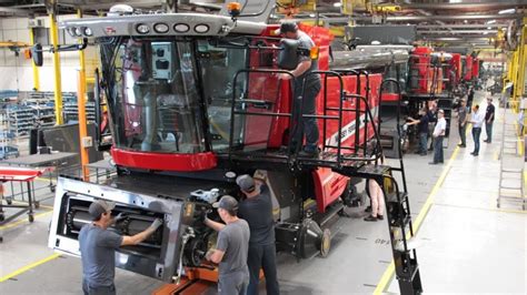 Massey Ferguson Harvester Combines Production Factory YouTube