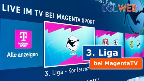 Telekom 3. Liga - Fußball im Live-Stream bei der Telekom