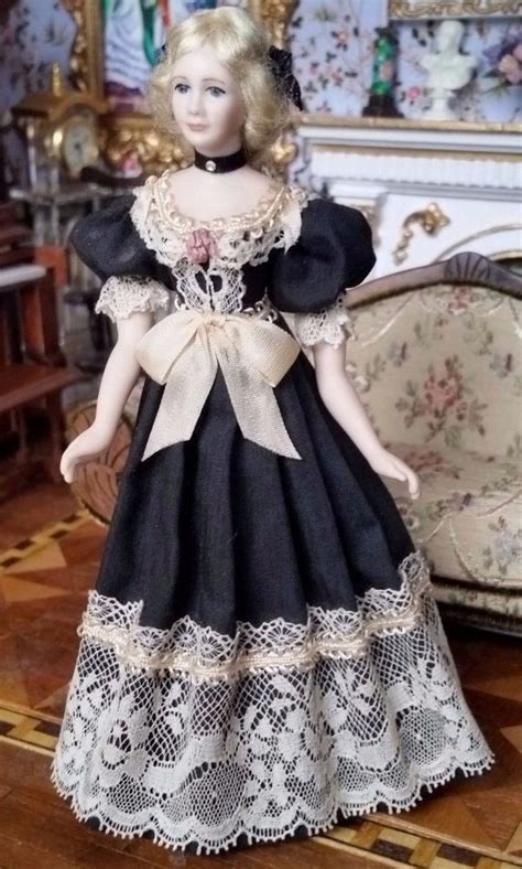 Dollhouse Miniature Artisan The Doll Lady Porcelain Doll Young