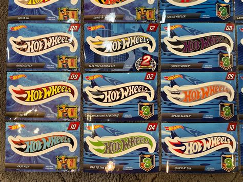 Lot Of 29 Hot Wheels Mystery Models Stickers 2020 Hot Wheel Logo Stickers Ebay